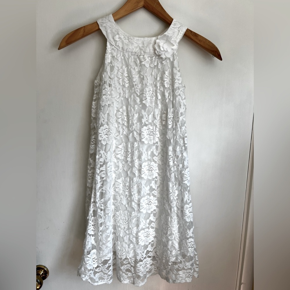 Carter's White Floral Lace Dress 6X